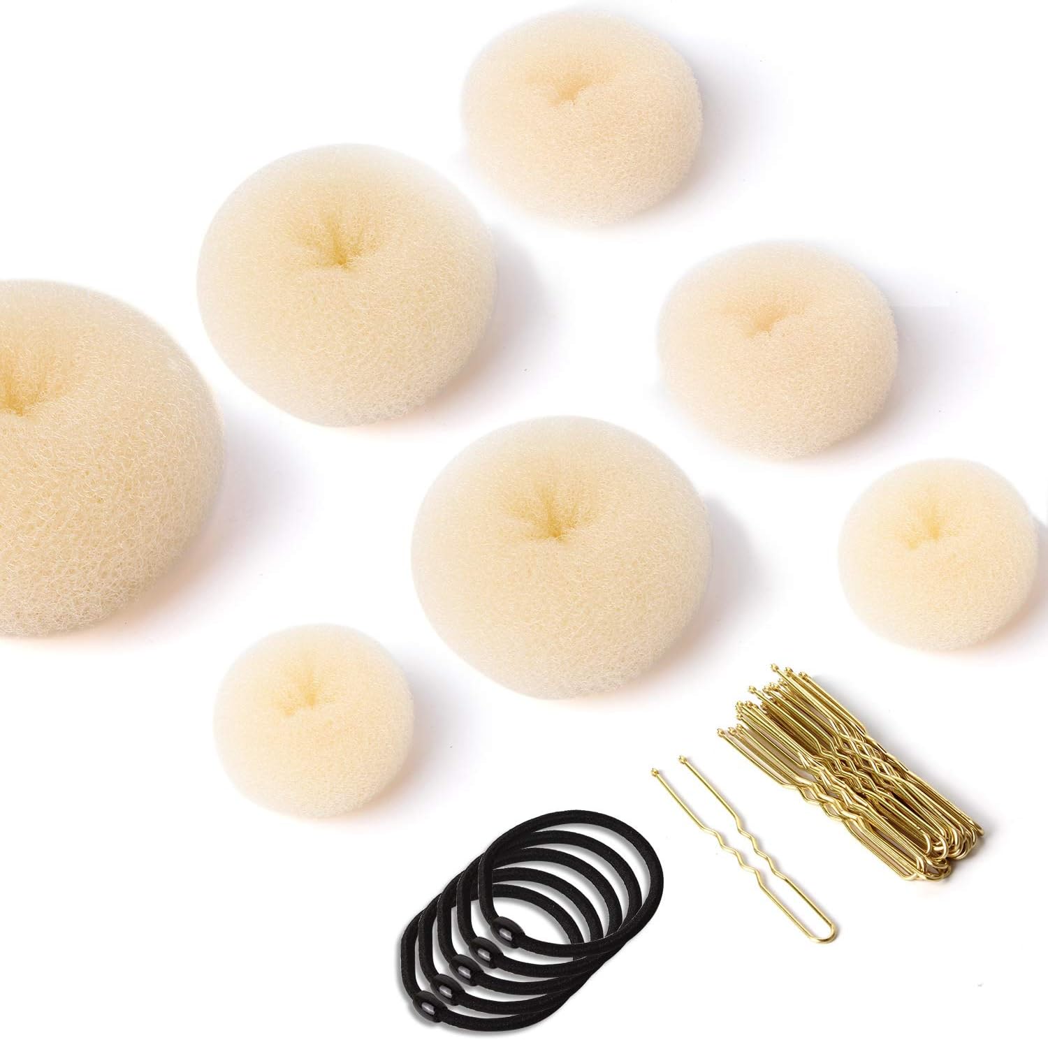 Chignon magique : 7 accessoires de coiffure pour enfants et femmes, avec élastiques et épingles pour un style impeccable