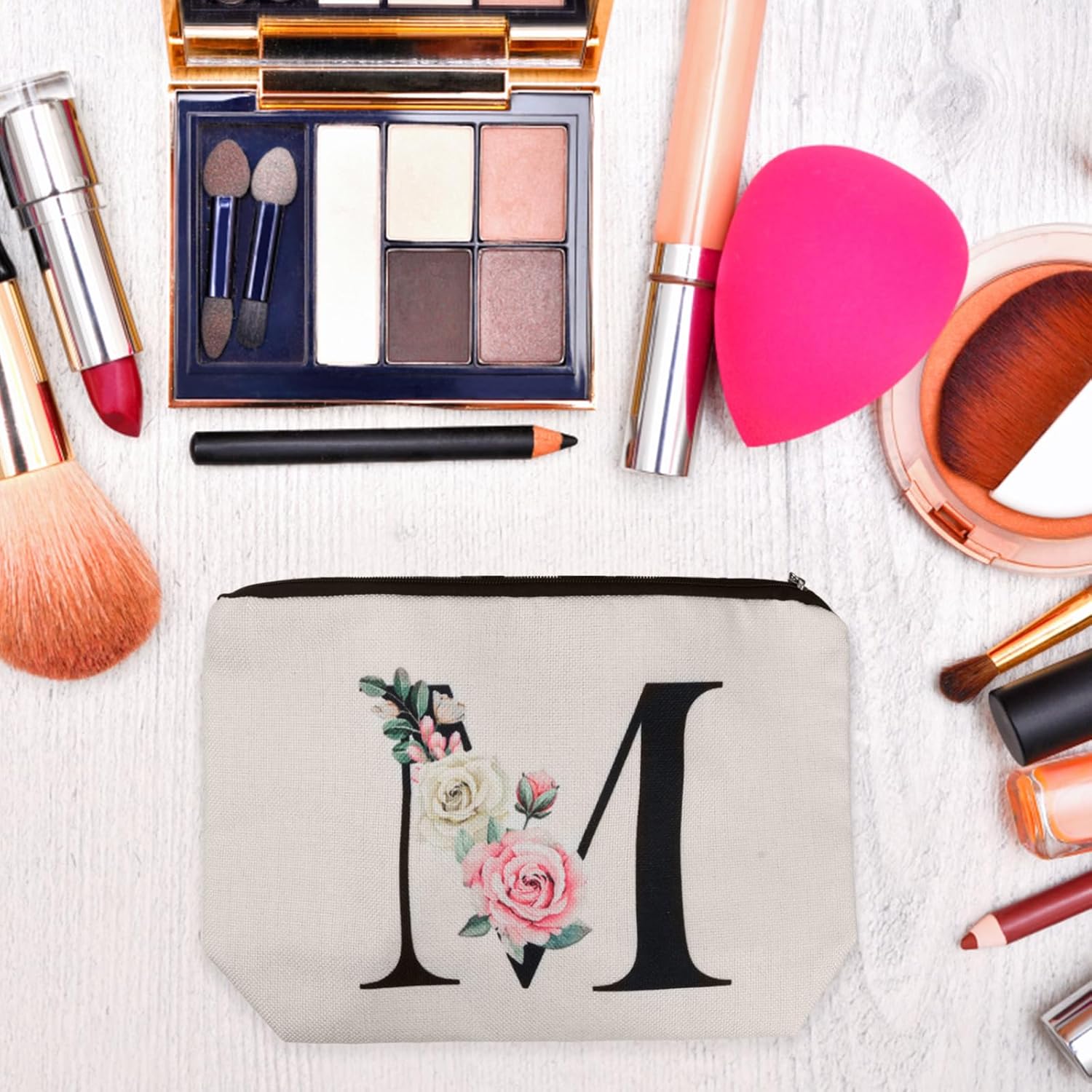 Trousse de maquillage personnalisée A-Z : le cadeau idéal pour femmes, mamans, sœurs et amies – Image 4
