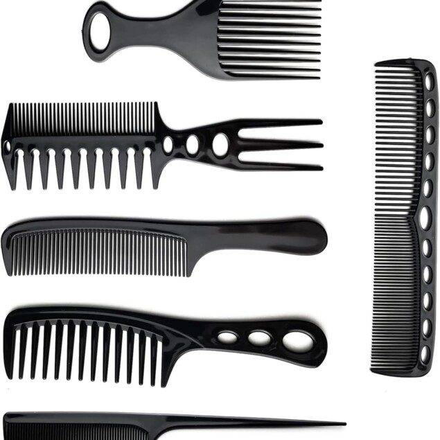 Kit de 6 peignes et brosses à cheveux professionnelles : l'outil essentiel pour coiffeurs en quête de perfection