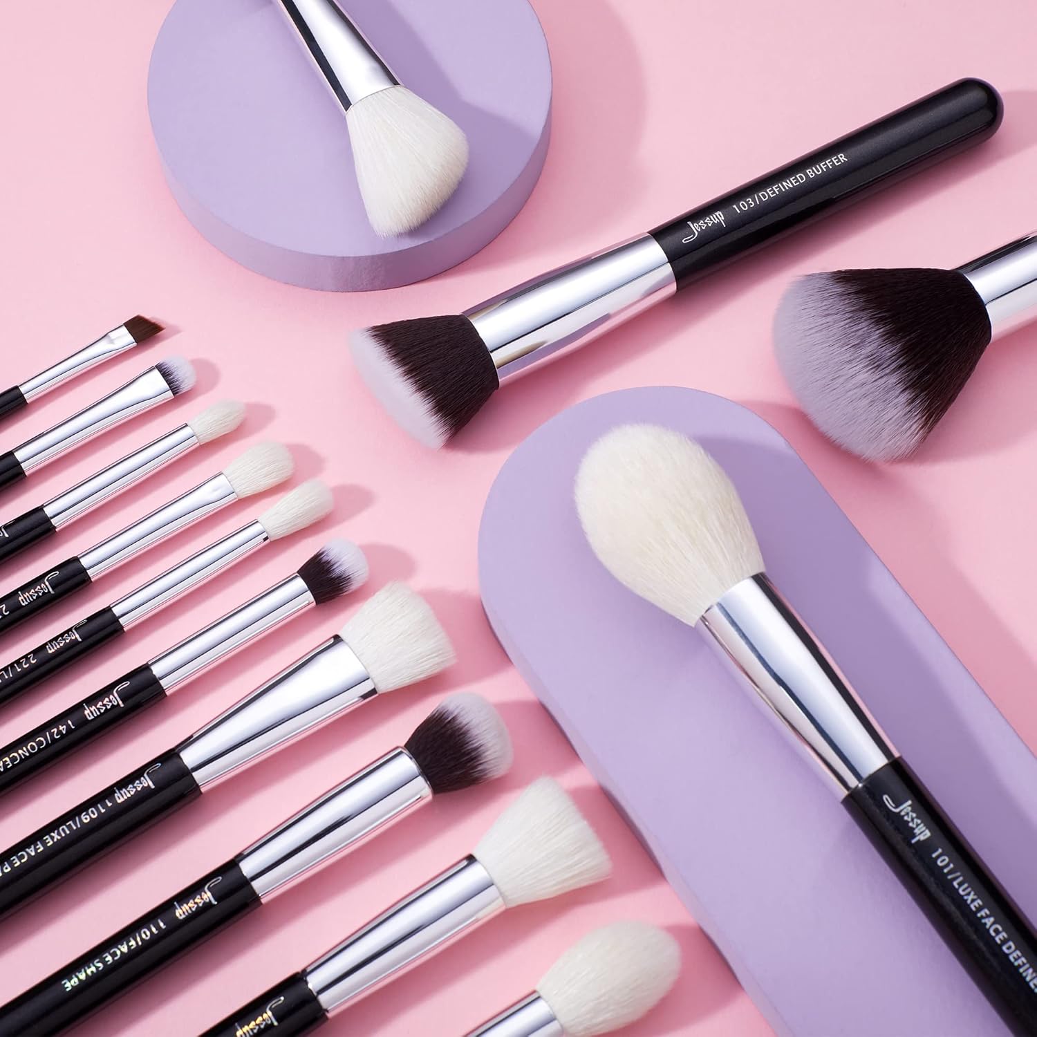 Pinceaux de maquillage professionnels : le set idéal pour sublimer votre teint 25 pièces pour un maquillage parfait, adapté aux passionnées de beauté – Image 7