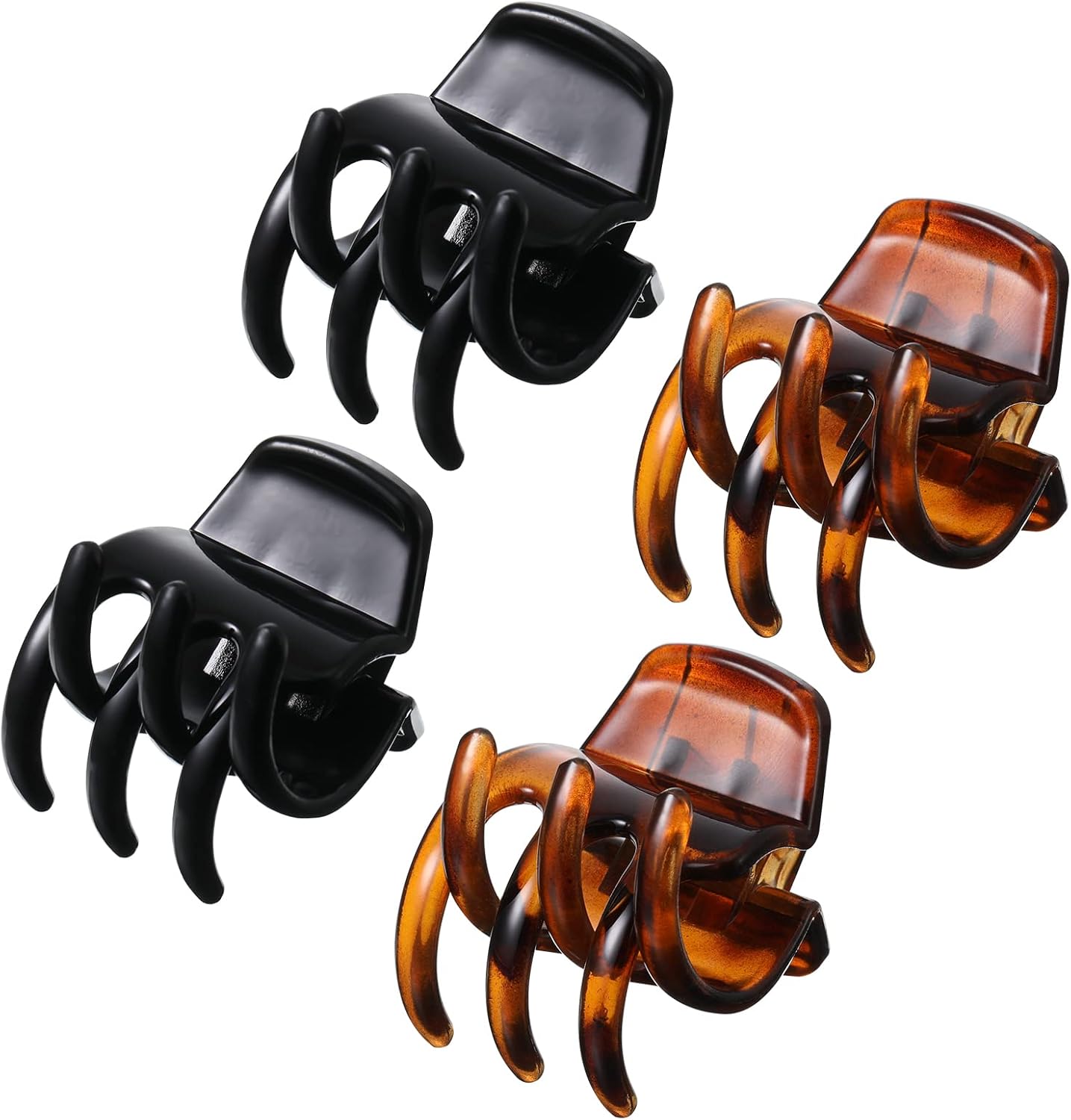 Pinces à cheveux antidérapantes pour un maintien parfait : lot de 4 pinces de taille moyenne idéales pour cheveux épais et fins
