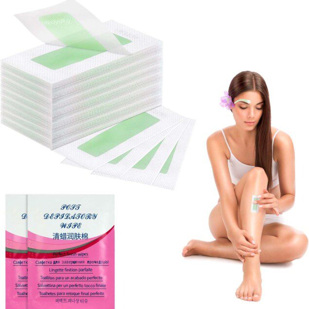 Bandes de cire froide : épilation efficace pour tous les types de peau, visage, corps et jambes
