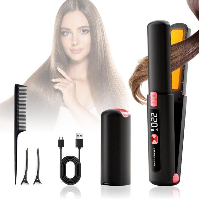 Lisseur boucleur cheveux 2 en 1 : l'allié parfait pour des cheveux lisses en voyage