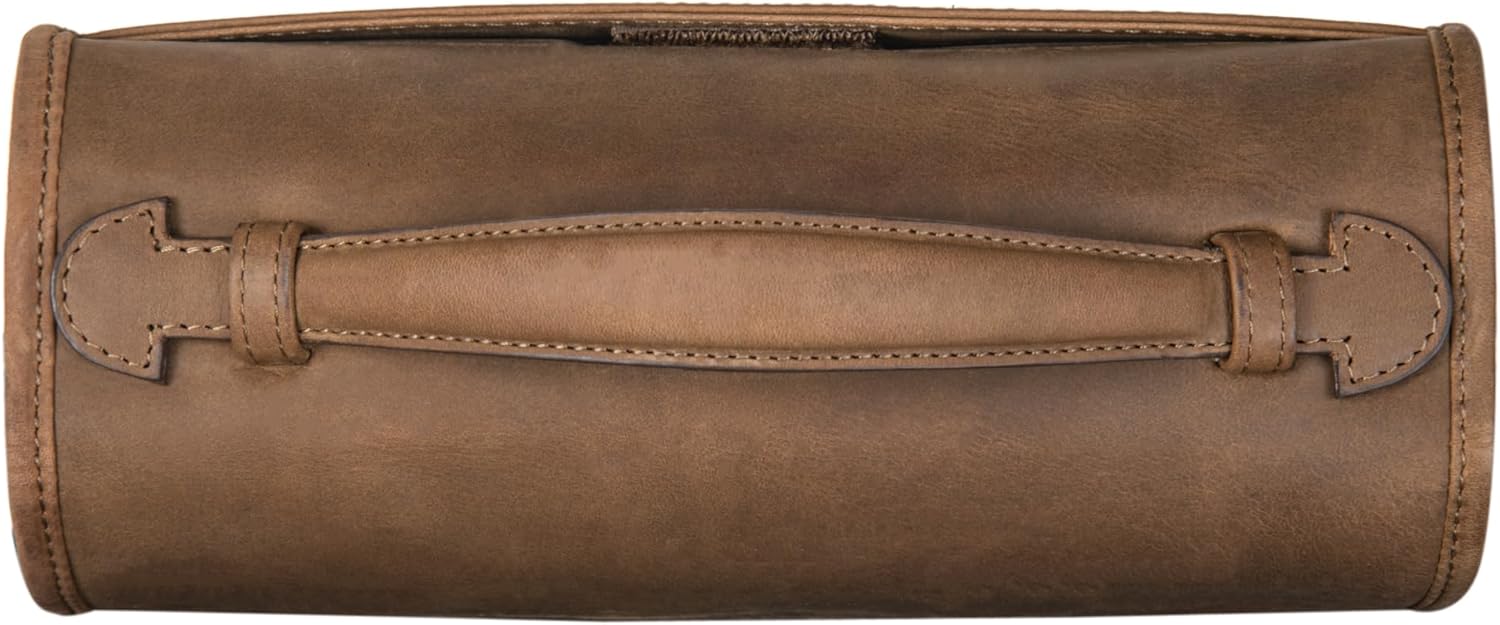 Trousse de Toilette en Cuir Vintage Marron Élégante – Image 4