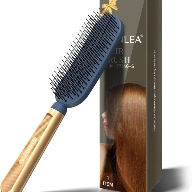 Brosse démêlante pour cheveux fins et abîmés : réduit la casse et la perte de cheveux pour toute la famille