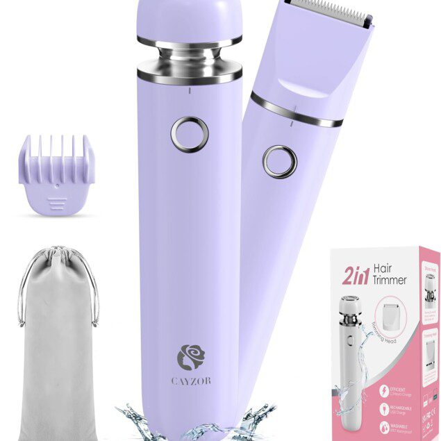 Cayzor rasoir électrique femme : tondeuse 2 en 1 pour une épilation douce et précise   Découvrez le rasoir électrique 2 en 1, idéal pour les femmes souhaitant une épilation impeccable. Avec sa conception sans fil et étanche, il s'adapte à toutes vos zones sensibles, du bikini aux aisselles, tout en offrant un confort optimal, que ce soit sur peau humide ou sèche. Offrez-vous une peau lisse et douce en toute simplicité !