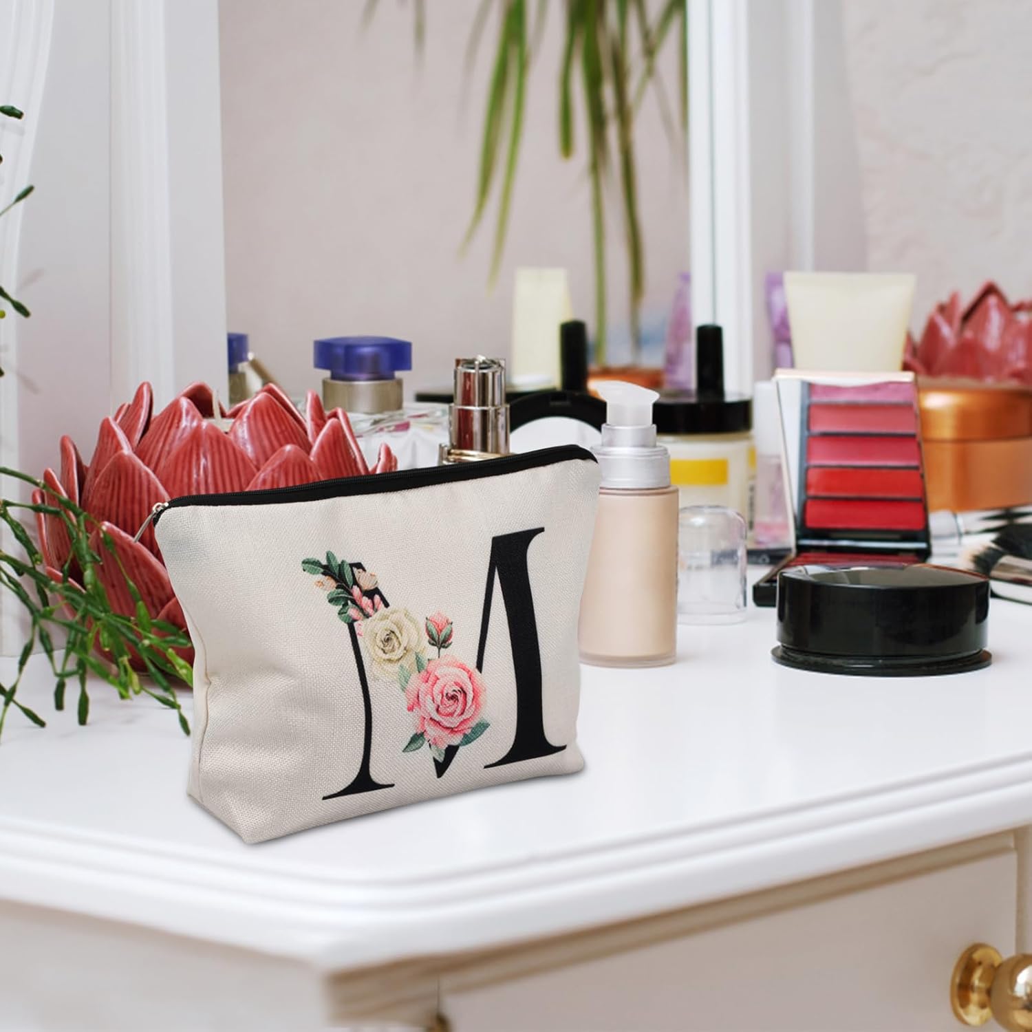 Trousse de maquillage personnalisée A-Z : le cadeau idéal pour femmes, mamans, sœurs et amies – Image 6