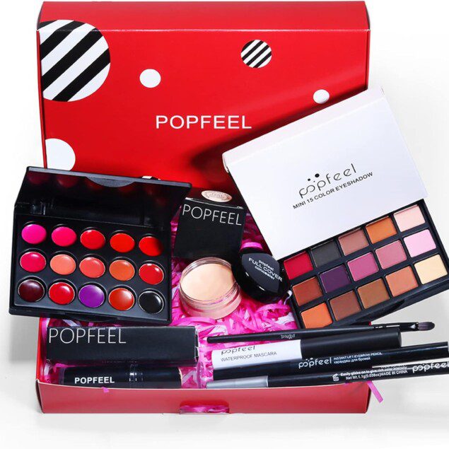 Kit de maquillage complet : le coffret idéal pour les femmes et filles débutantes Tout-en-un pour sublimer votre visage et vos lèvres avec élégance