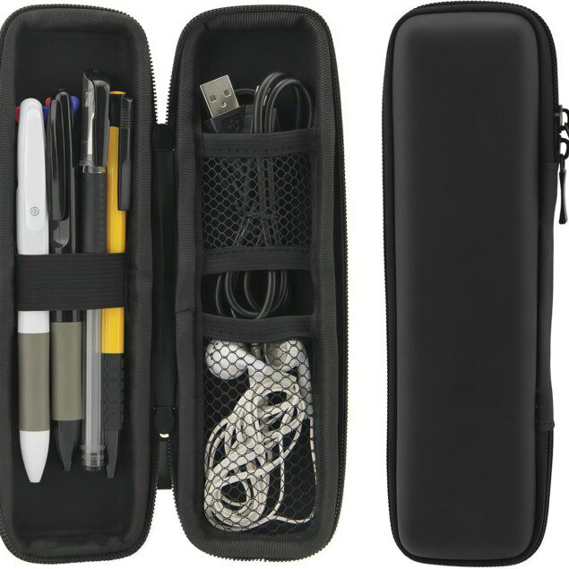 Petite trousse à crayons rigide et étanche : l'organisateur parfait pour les garçons et filles, idéal pour la papeterie et les fournitures de bureau