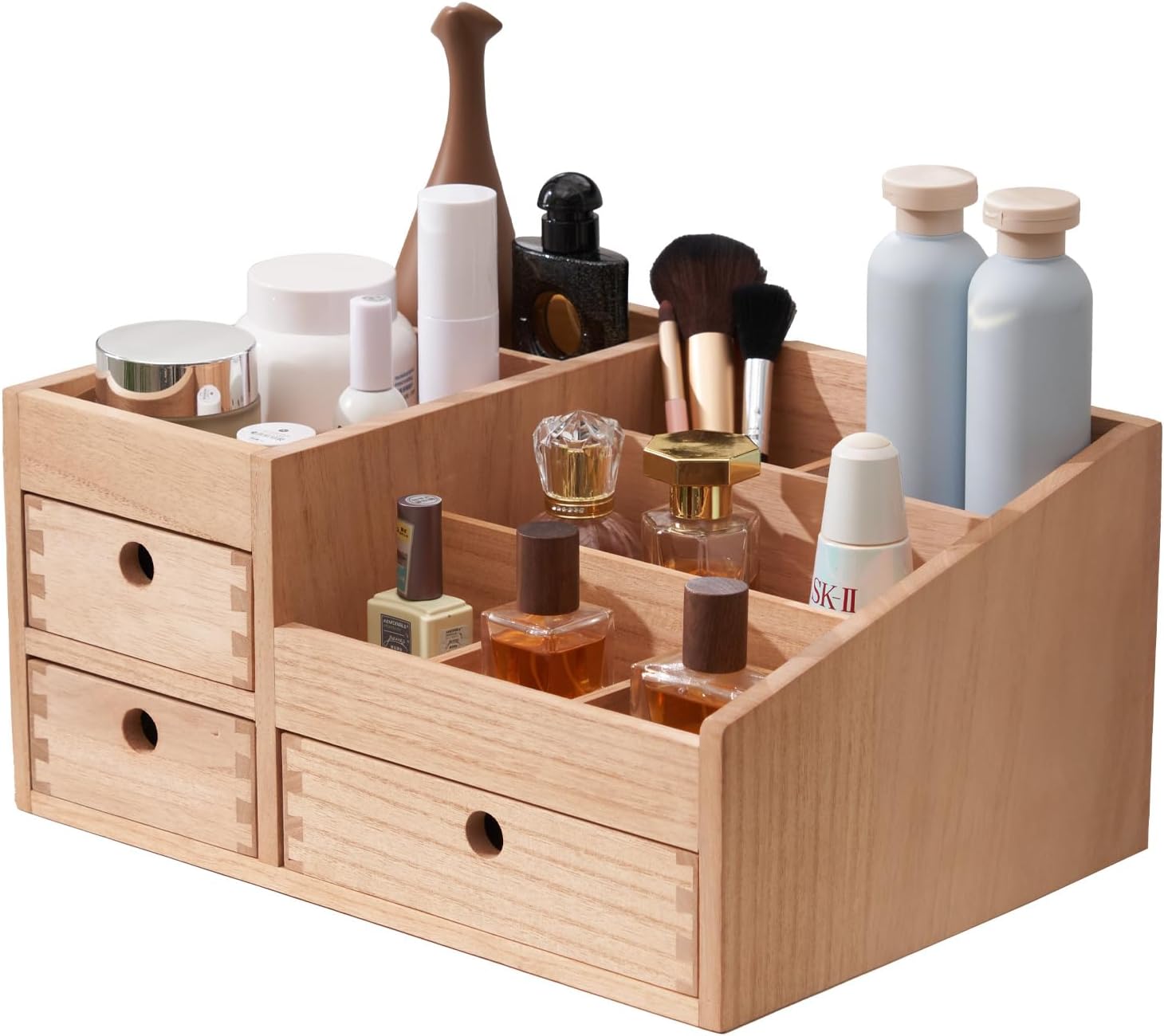 Boite de rangement pour maquillage en bois : élégance et praticité pour les passionnées de cosmétiques