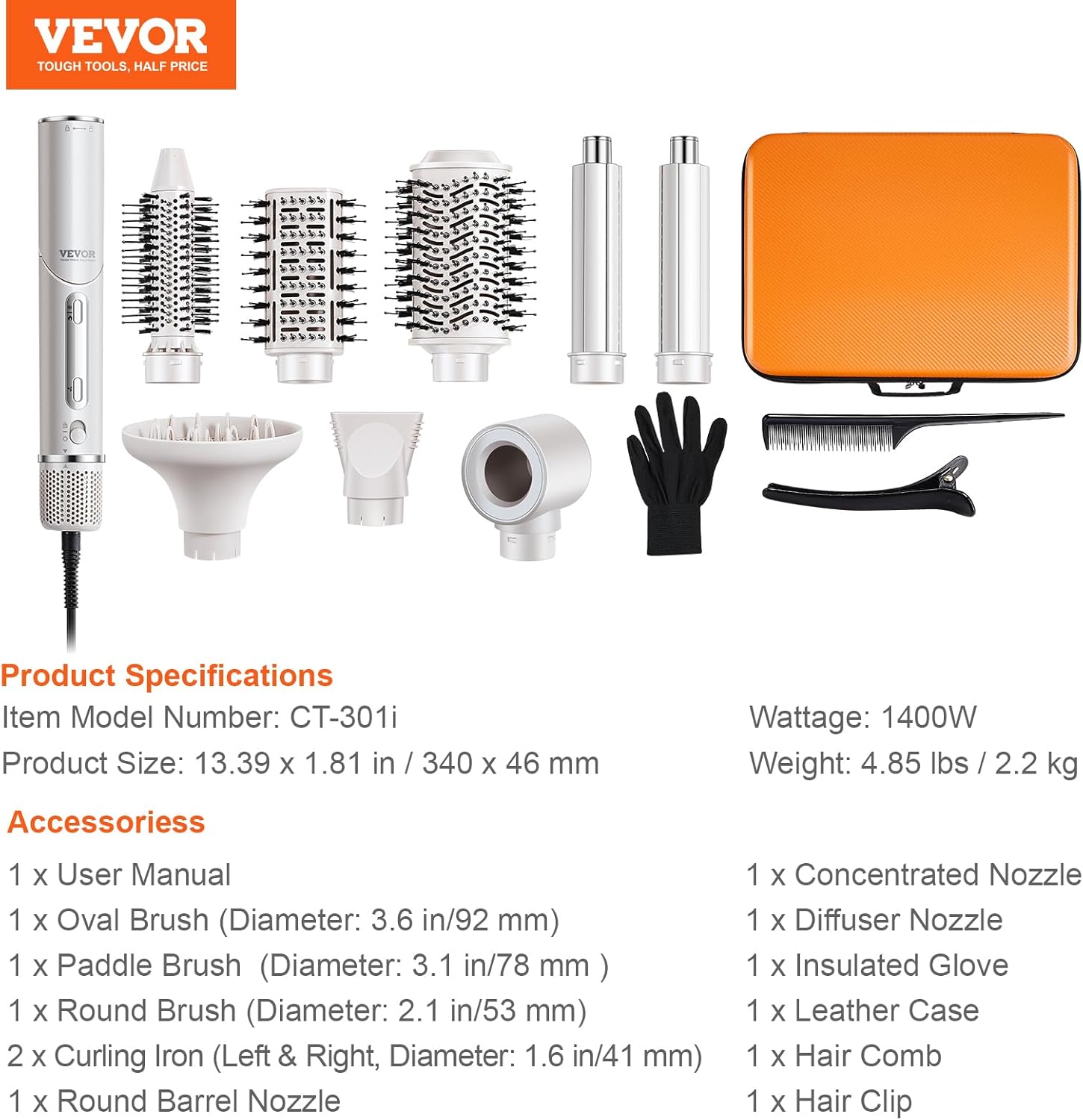 Brosse Sèche-Cheveux 7 en 1 : Coiffage Professionnel – Image 7