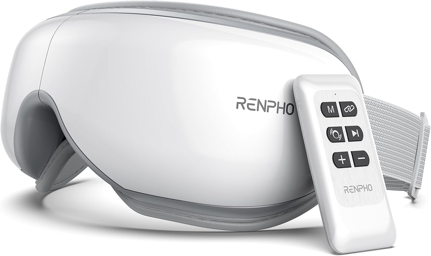 Masseur oculaire RENPHO Eyeris : le masque de relaxation pour les yeux secs et un sommeil apaisé Offrez à vos yeux le confort qu'ils méritent avec chaleur, vibrations et musique Bluetooth
