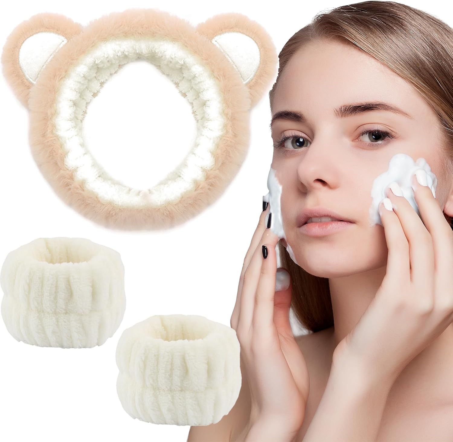 Set de bandeaux de spa facial : confort et élégance pour les rituels de beauté