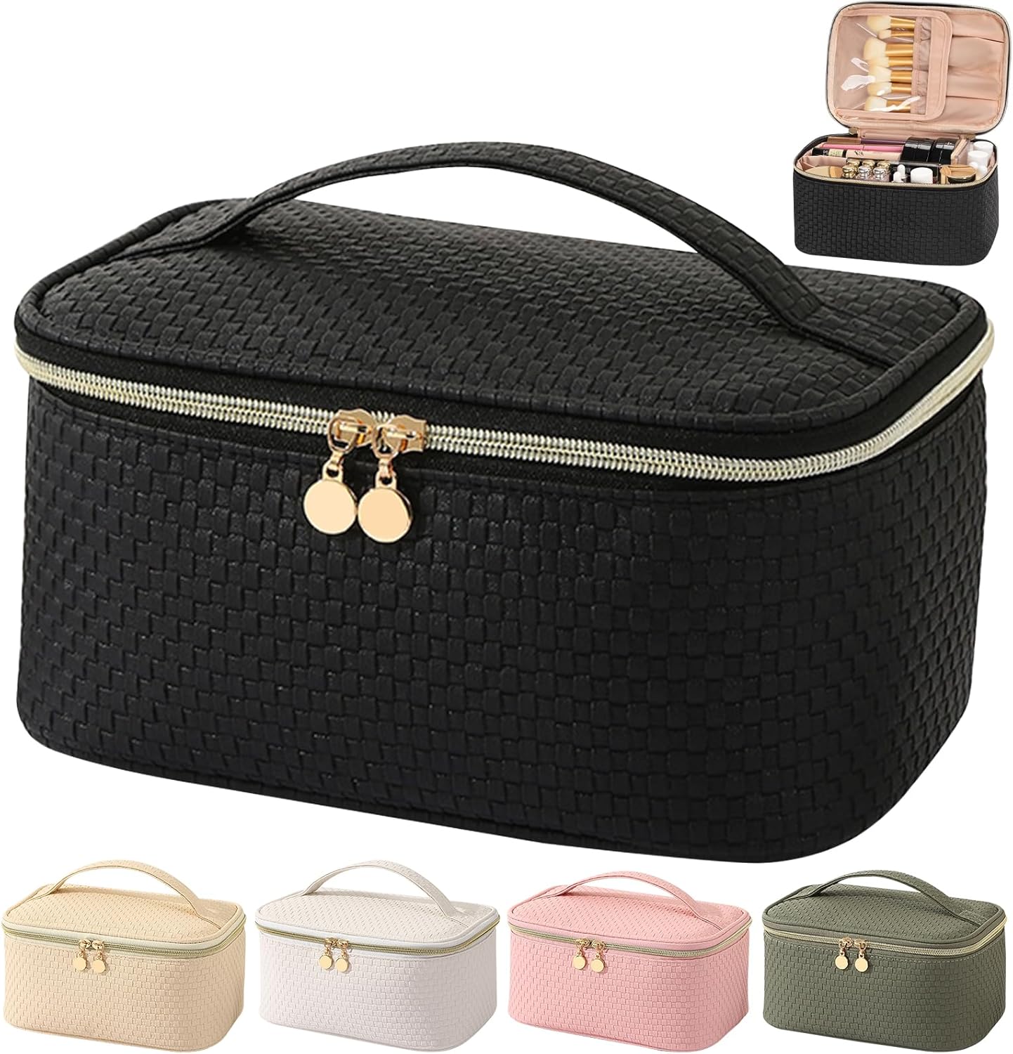 Trousse de toilette femme : l'accessoire indispensable pour un voyage organisé et élégant   Grande capacité et design imperméable pour tous vos essentiels de beauté