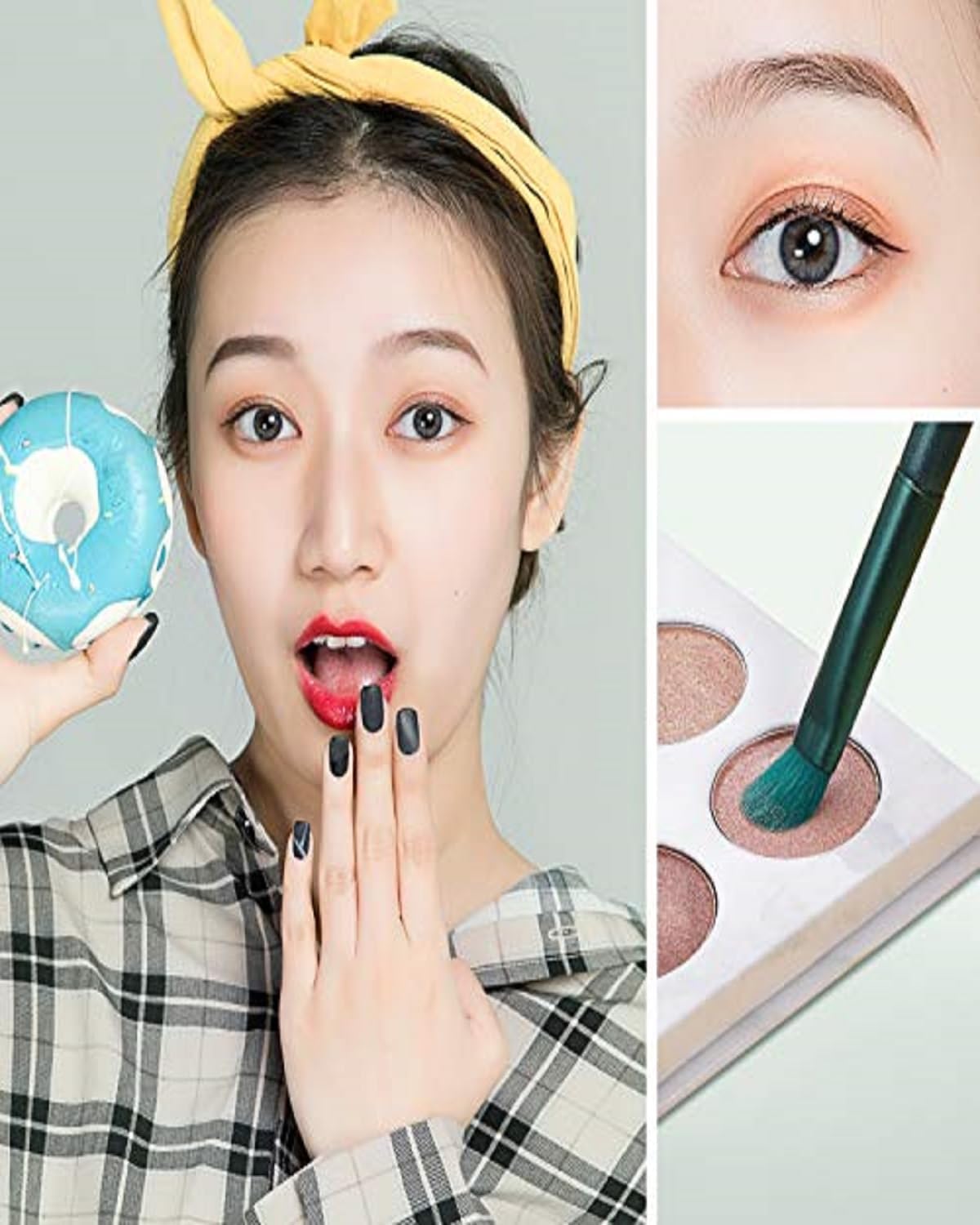 Pinceaux de maquillage professionnels : set complet de 8 pinceaux synthétiques pour un teint parfait et des yeux glamour – Image 6