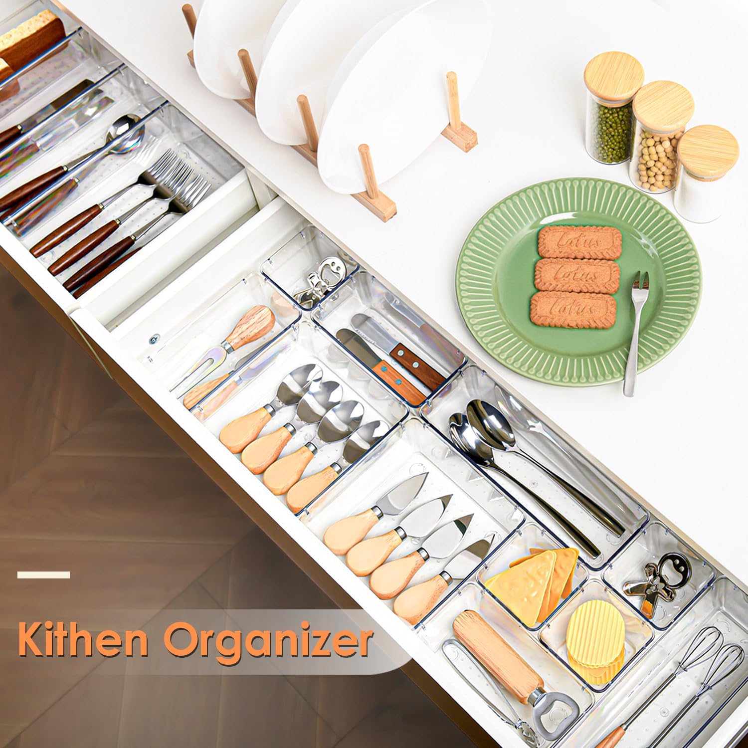 Organisateurs de tiroirs transparents : un rangement élégant pour maquillage, papeterie et bijoux – Image 8
