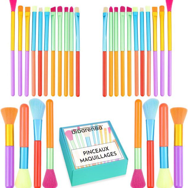 Pinceaux de maquillage : set de 30 pièces pour un maquillage professionnel et éclatant
Découvrez des pinceaux à poils synthétiques de qualité, idéaux pour les ombres à paupières et le fard à joues multicolore