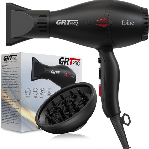 Sèche-cheveux professionnel 2400W : performance et douceur pour toute la famille