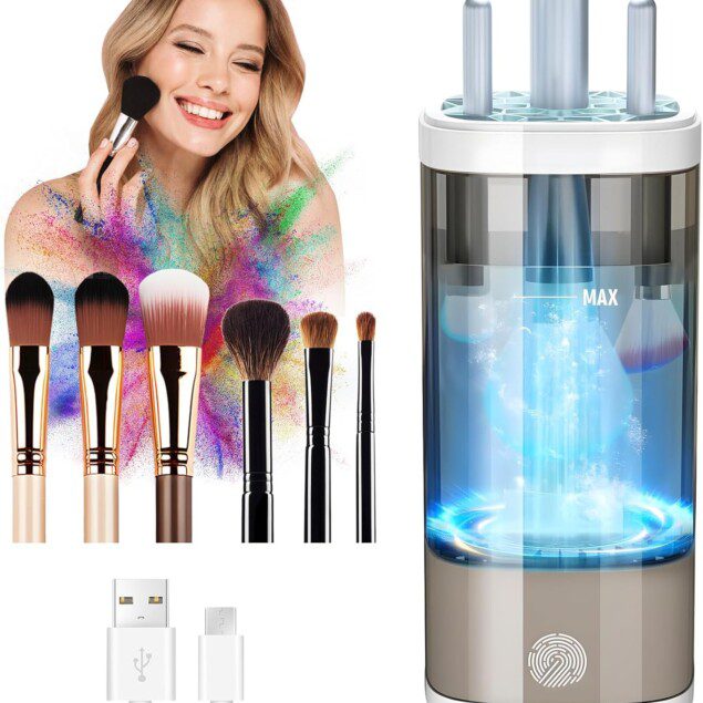 Nettoyant électrique pour pinceaux de maquillage : lavage rapide et automatique pour toutes vos brosses