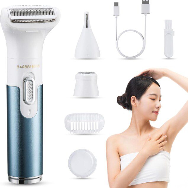 Rasoir Électrique BarberBoss 3 en 1 pour Femmes - Sans Douleur