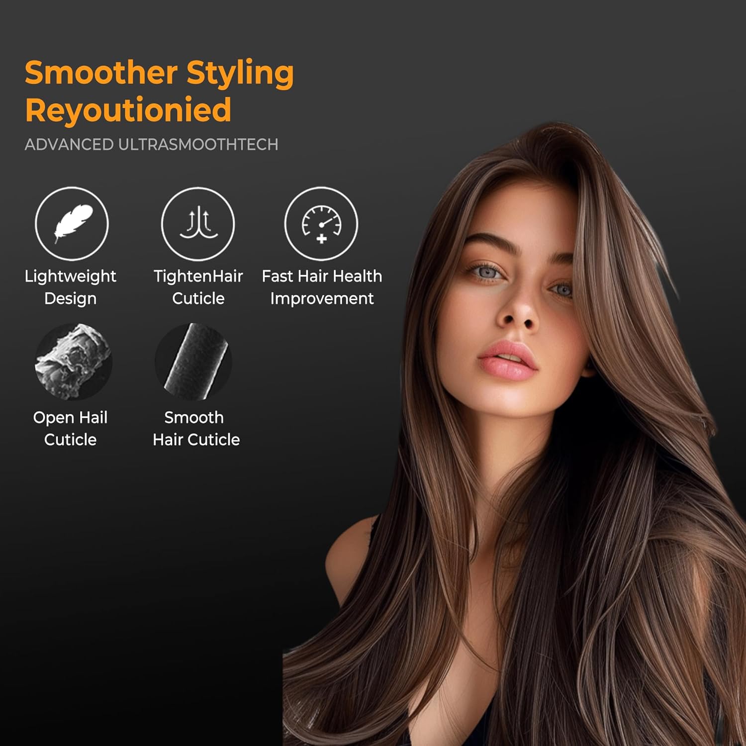 Lisseur 2 en 1 pour cheveux longs et épais : lissez et bouclez en un éclair avec un chauffage rapide de 30 secondes – Image 7