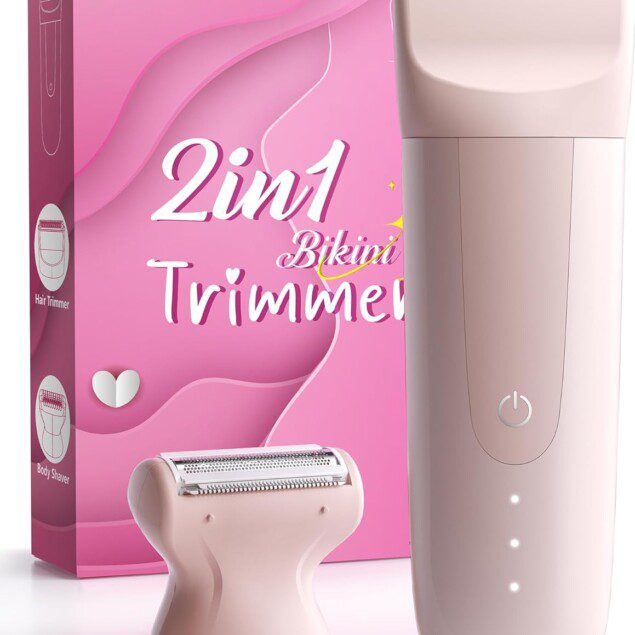 Rasoir intime électrique pour femmes - 2 en 1, sans douleur