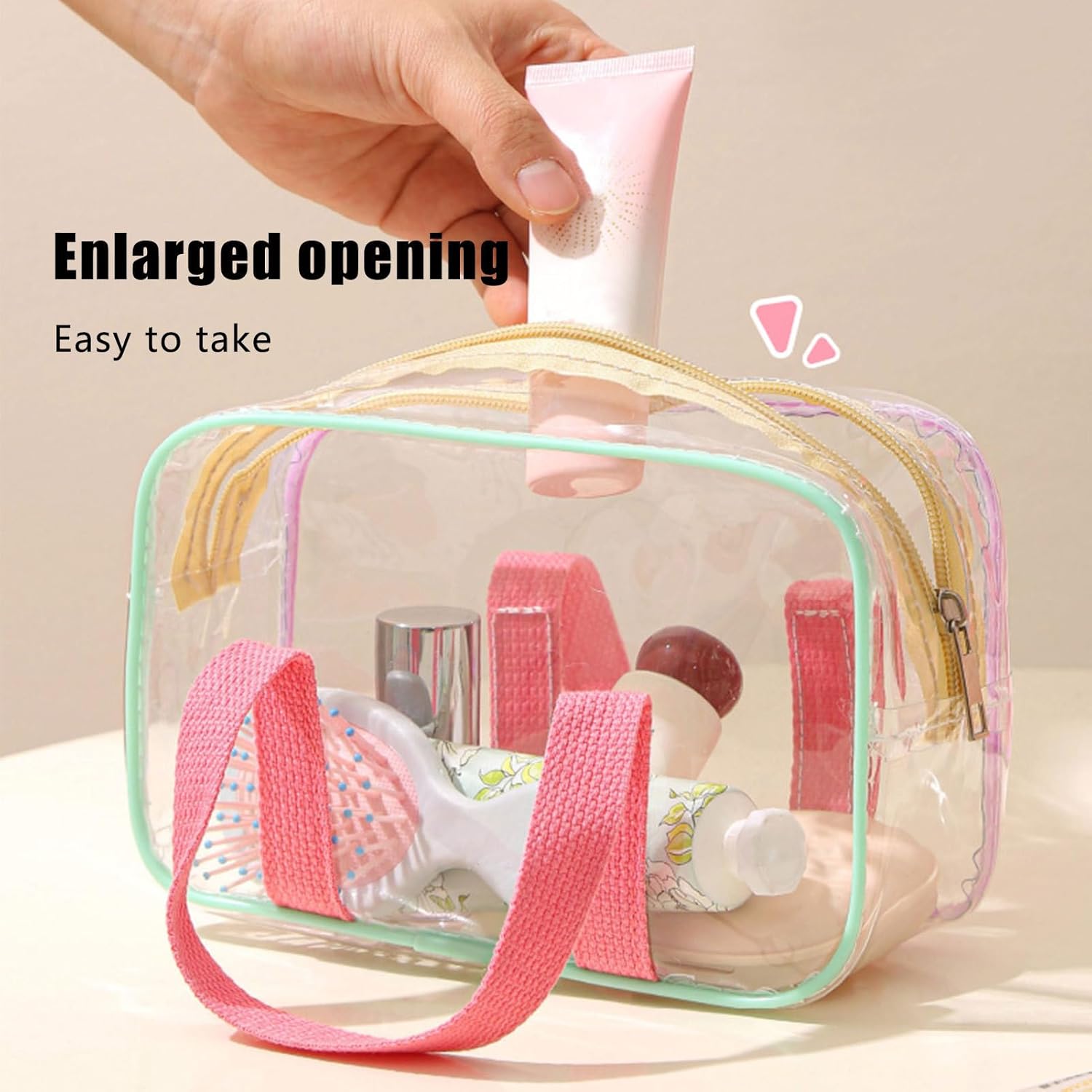 Trousse de maquillage de voyage transparente : l'alliée parfaite pour vos escapades et festivités – Image 4