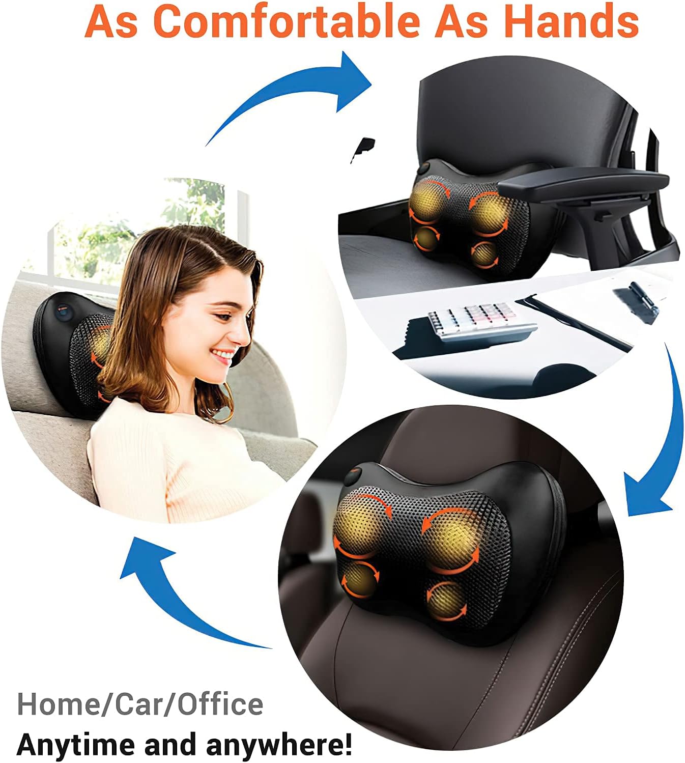 Coussin Massage Shiatsu: Détente Ultime pour Dos et Nuque – Image 4