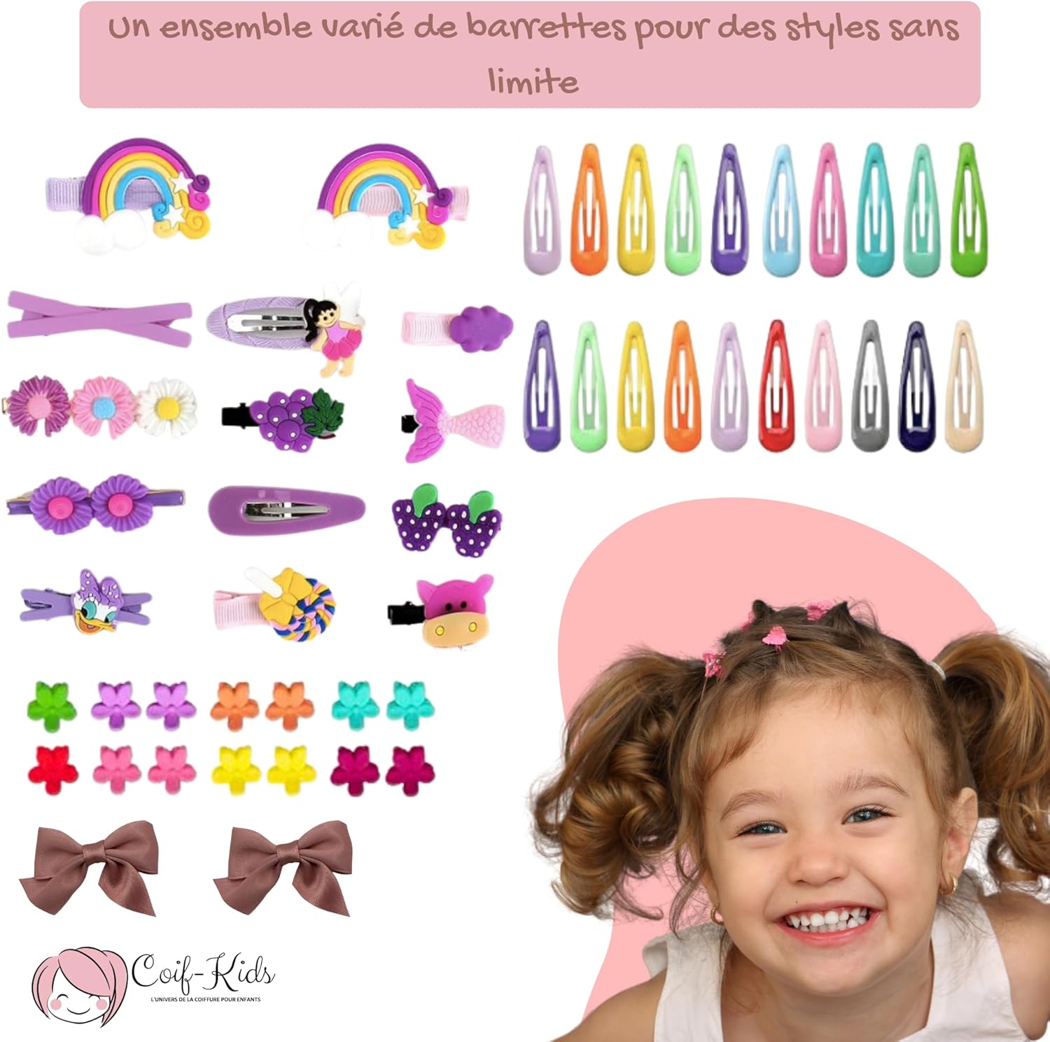 Élastiques de cheveux pour filles : le coffret d'accessoires idéal pour sublimer les coiffures de votre petite princesse – Image 2