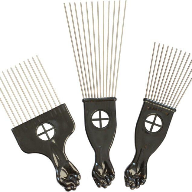 Peigne à pick afro en métal : l’outil indispensable pour les cheveux crépus et bouclés