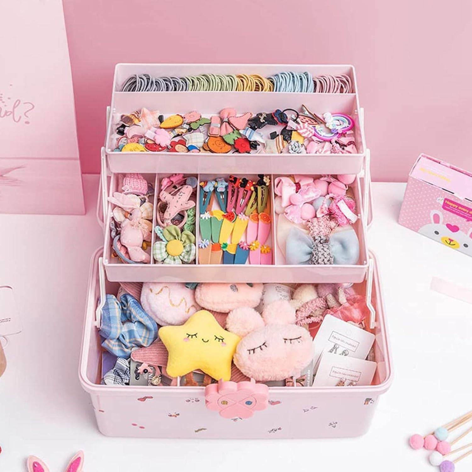 Rangement pour cheveux : boîte à bijoux élégante pour enfants, pratique et esthétique – Image 5