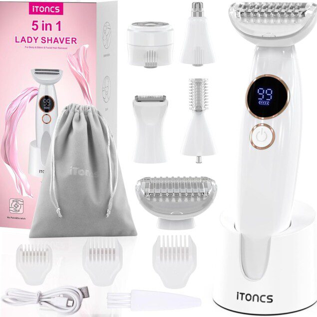 Rasoir Électrique iToncs 5 en 1 pour Femmes - Douceur et Précision