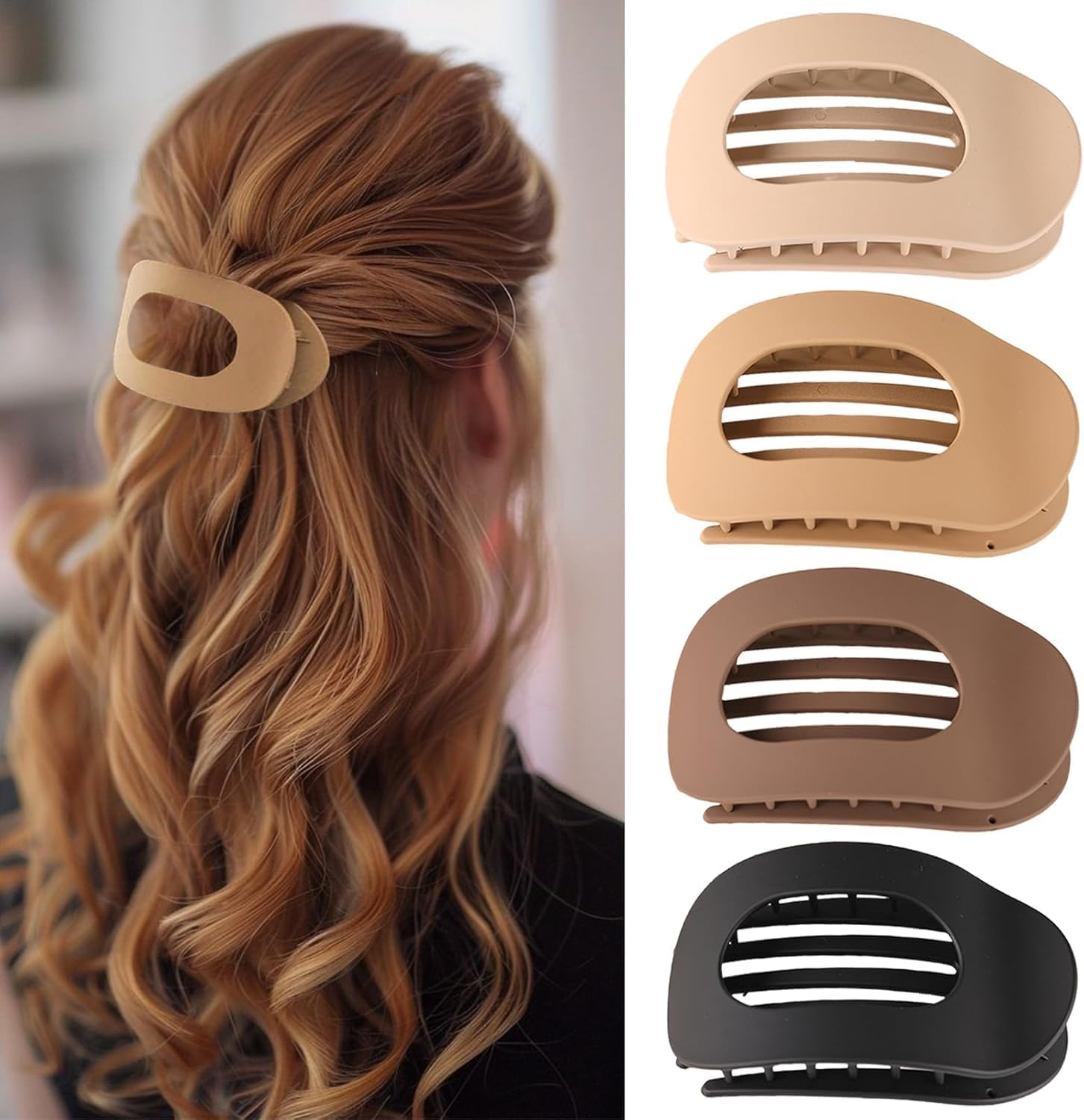 Pinces à cheveux françaises : lot de 4 pour femmes, maintien plat et sûr
Découvrez l'élégance et la tenue solide avec des dents intérieures pour un style impeccable