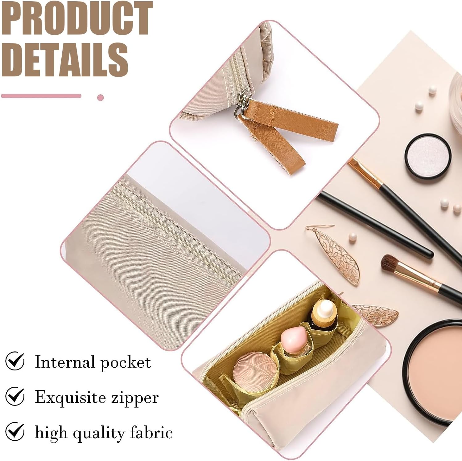 Petite trousse de maquillage de voyage : l’accessoire imperméable idéal pour femmes en quête d’organisation – Image 3