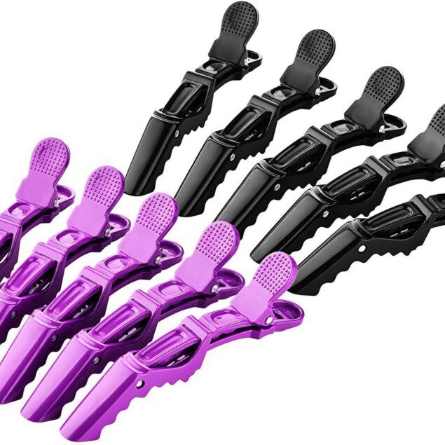 Pinces crocodiles professionnelles : 12 pièces idéales pour les coiffeurs et le coiffage