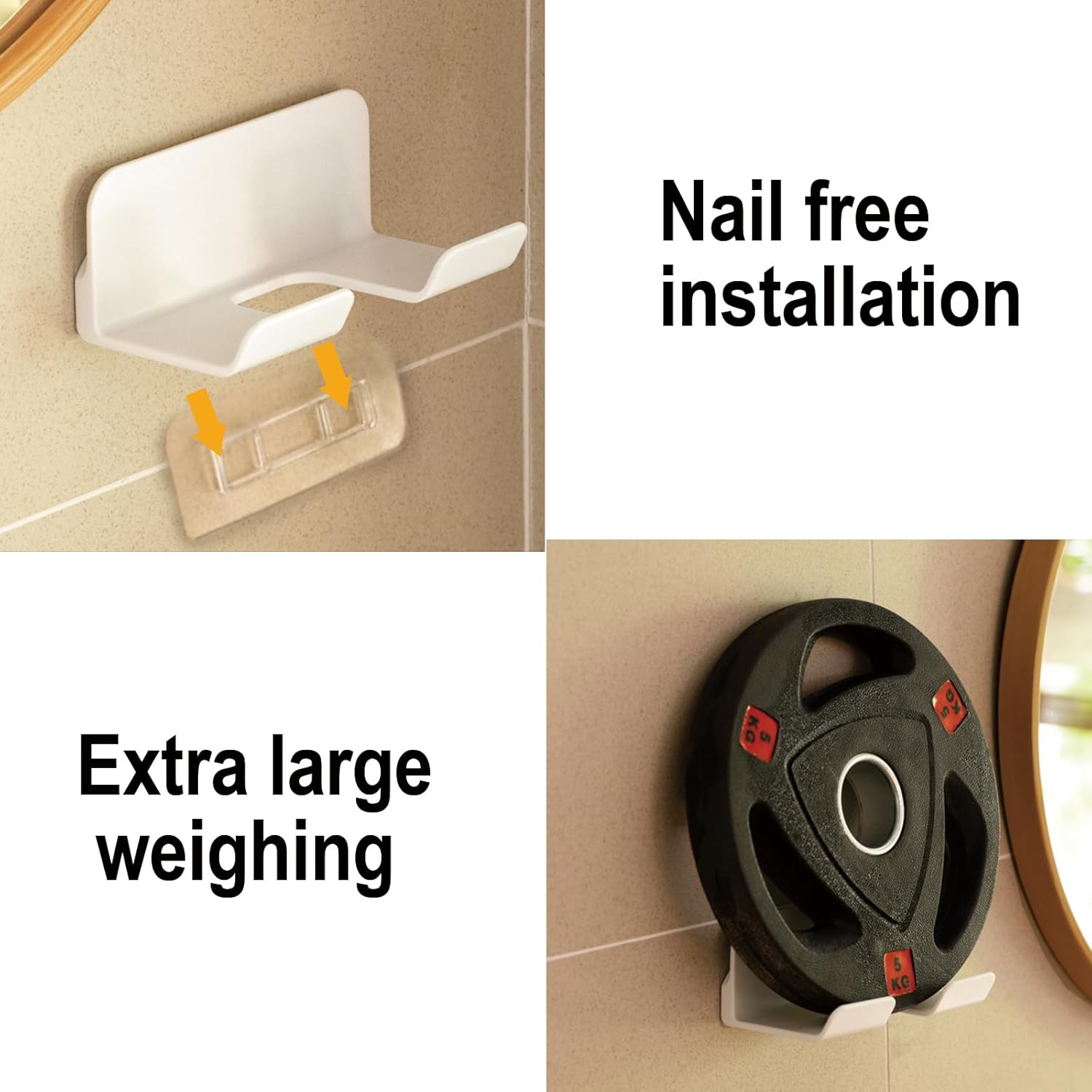 Support mural pratique pour sèche-cheveux : l’accessoire essentiel pour une salle de bain bien organisée – Image 5