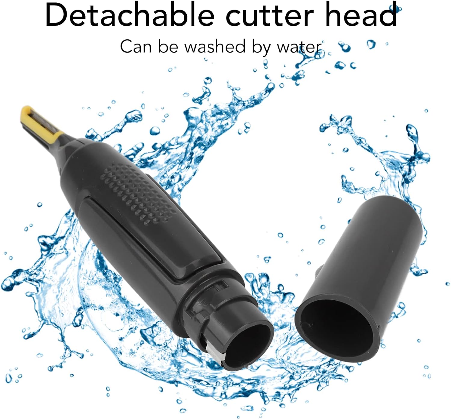 Tondeuse à poils de nez et d'oreilles : l'outil essentiel pour hommes soucieux de leur apparence Épilateur nasal et tondeuse à cheveux avec tête de coupe amovible et lavable pour un toilettage précis et efficace – Image 5