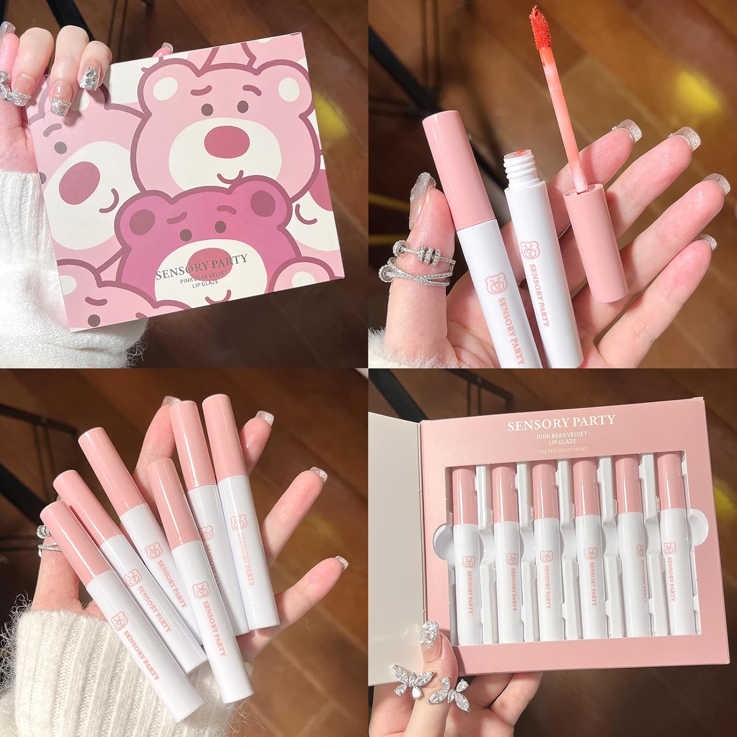 Rouges à lèvres liquides mats : le lot de 6 velours rouges pour un maquillage coréen longue durée et haute pigmentation – Image 4