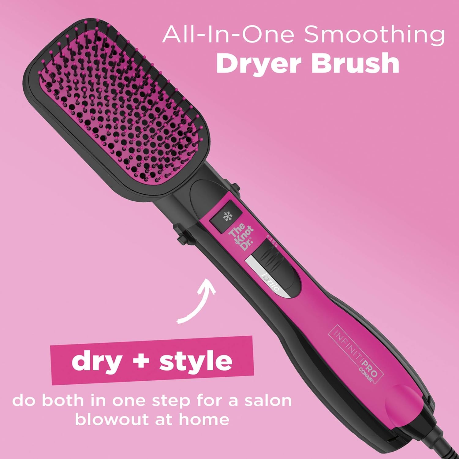 Brosse Sèche-Cheveux Tout-en-Un : Brillance Instantanée – Image 2