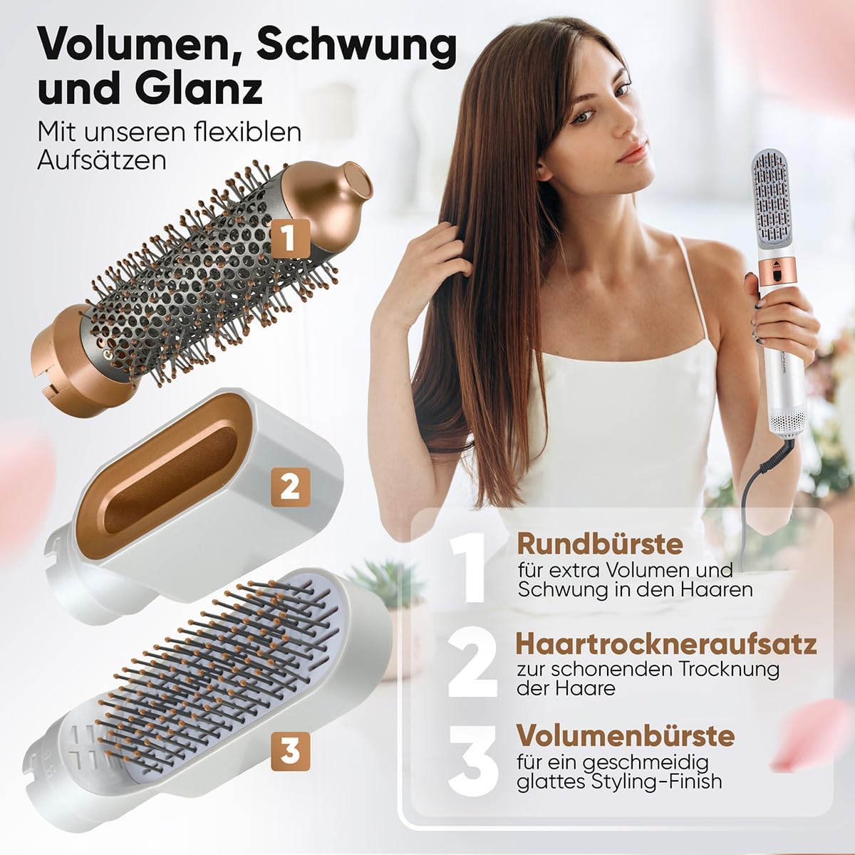 Demeliss SAINT ALGUE - AIRFLOW STYLER - Brosse Soufflante 4 en 1 - Accessoires & Bagagerie