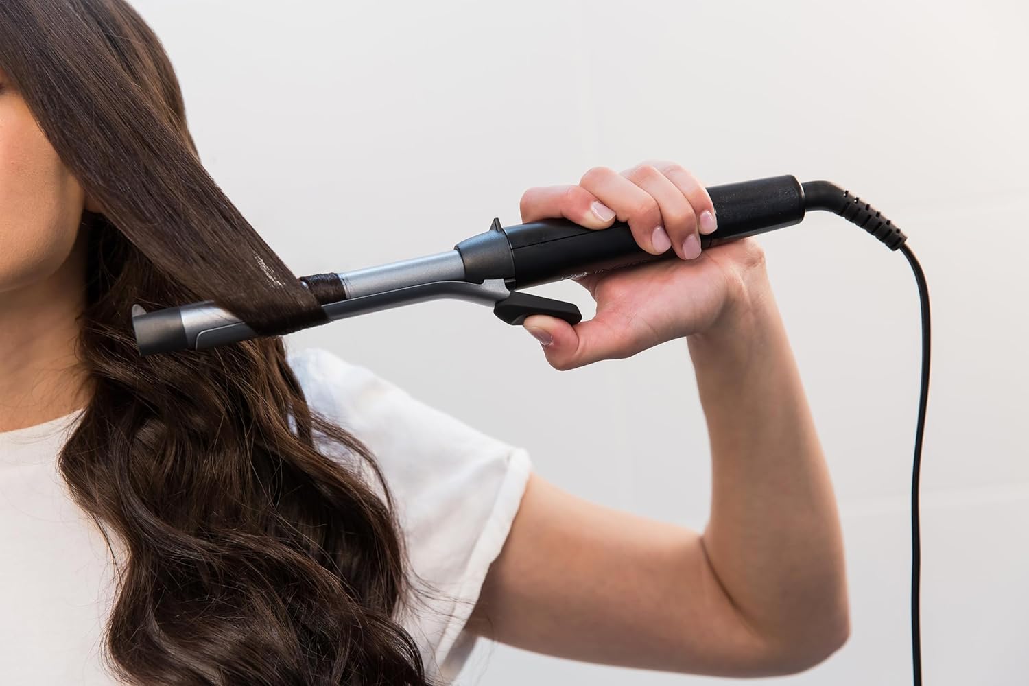 Boucleur à cheveux Pro Spiral Curl pour des boucles serrées et durables : 8 réglages de température et protection avancée – Image 4