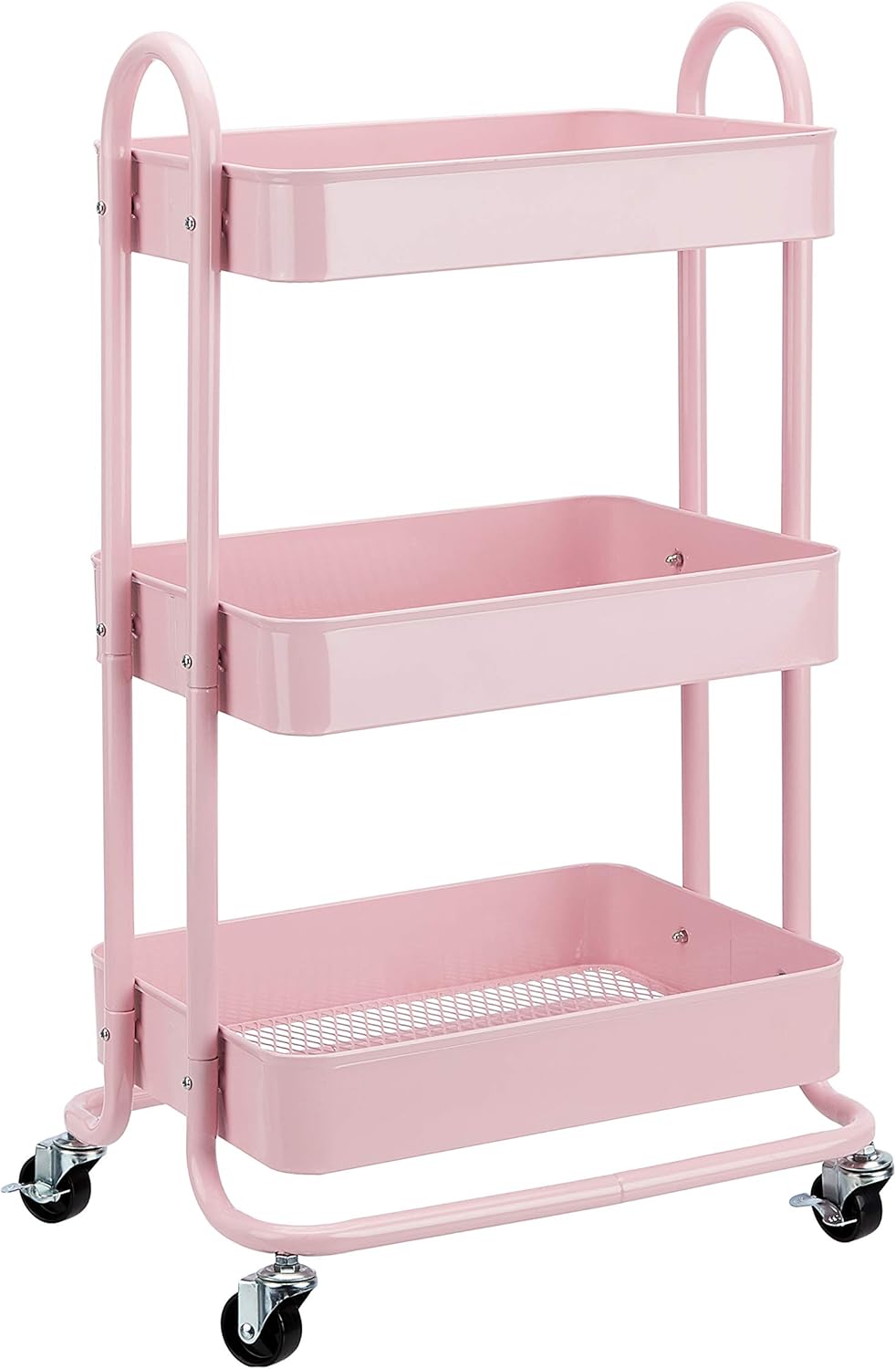 Chariot de rangement à 3 niveaux : pratique et élégant pour la cuisine ou la buanderie
