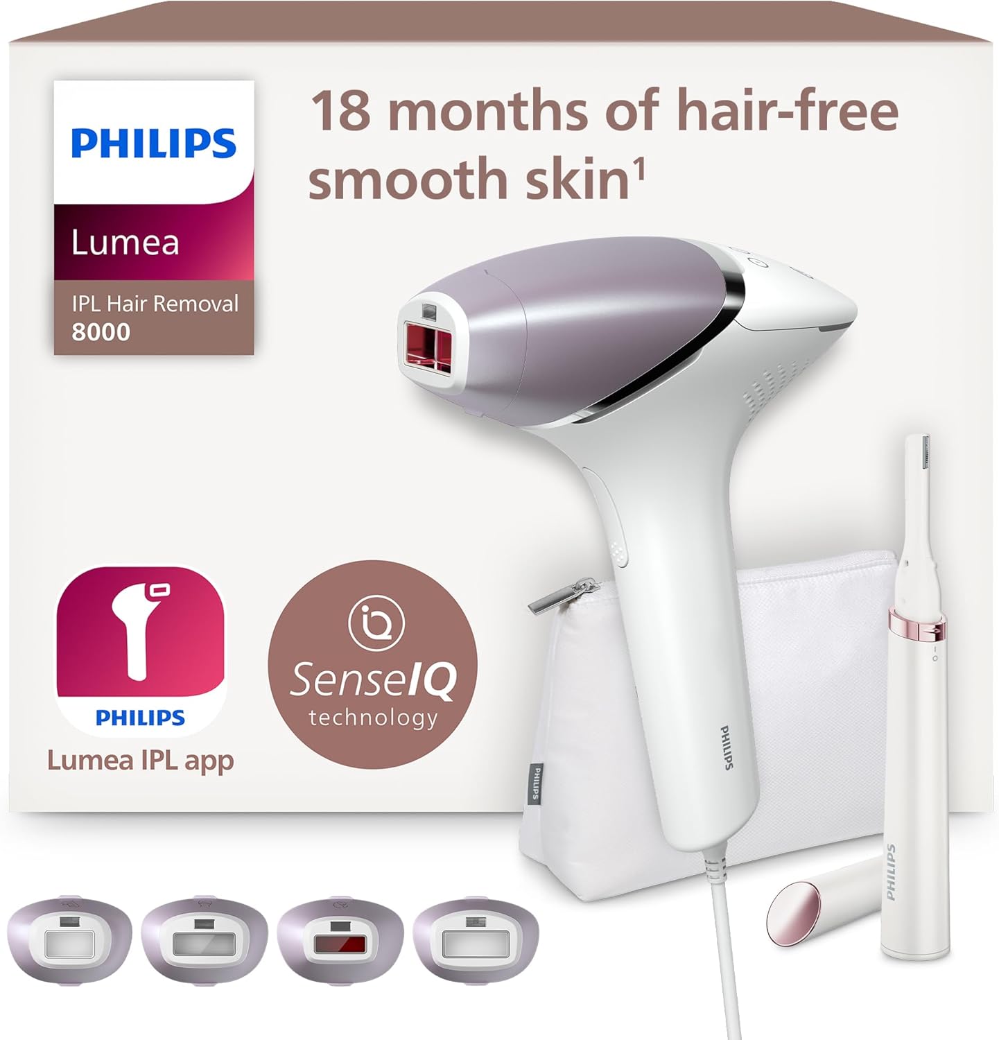 Épilateur à lumière pulsée Philips Lumea série 8000 : l’alternative idéale pour une épilation douce et efficace à domicile