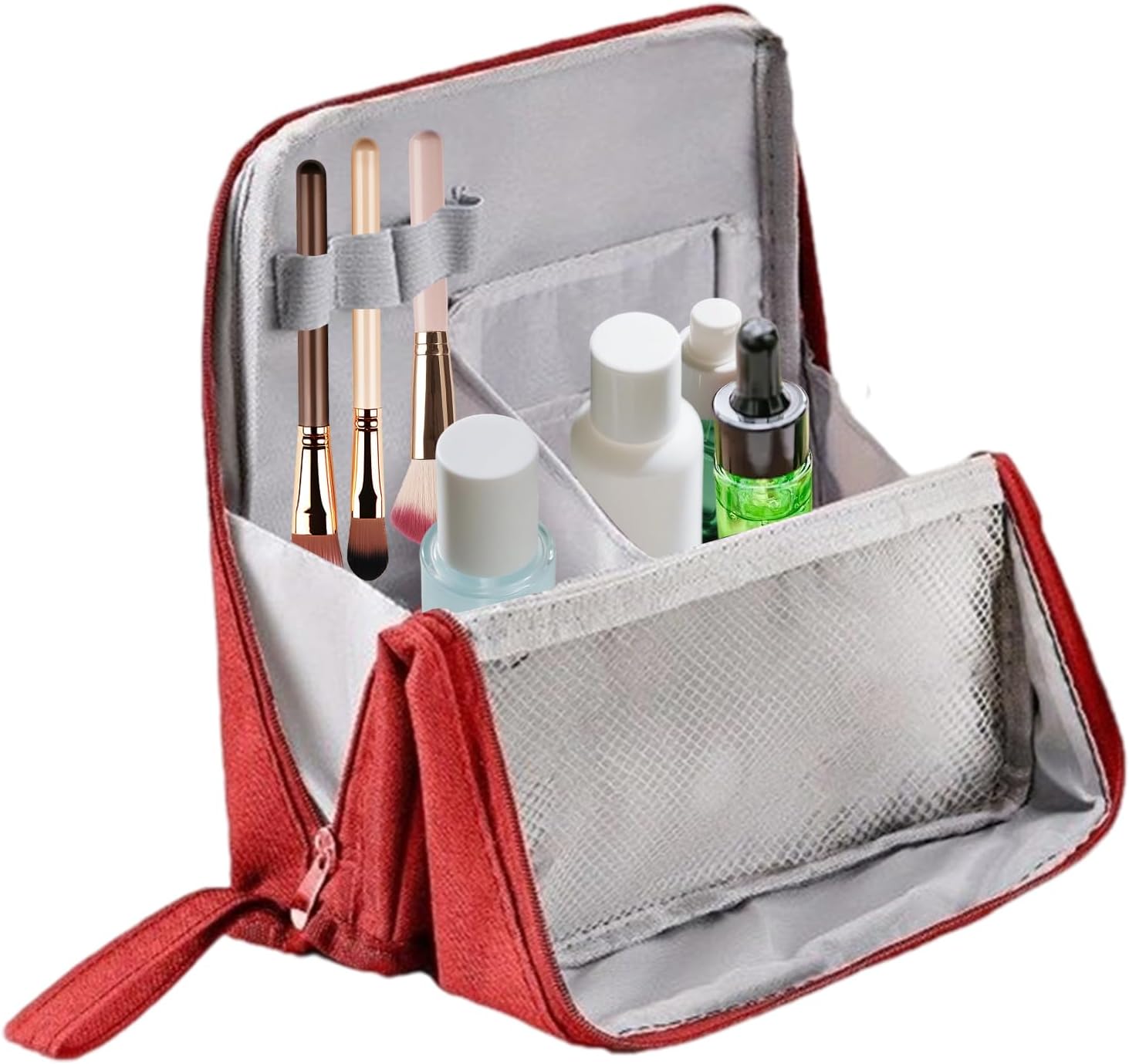 Sac de toilette format voyage : grande capacité imperméable pour le maquillage et les accessoires de beauté – Image 9