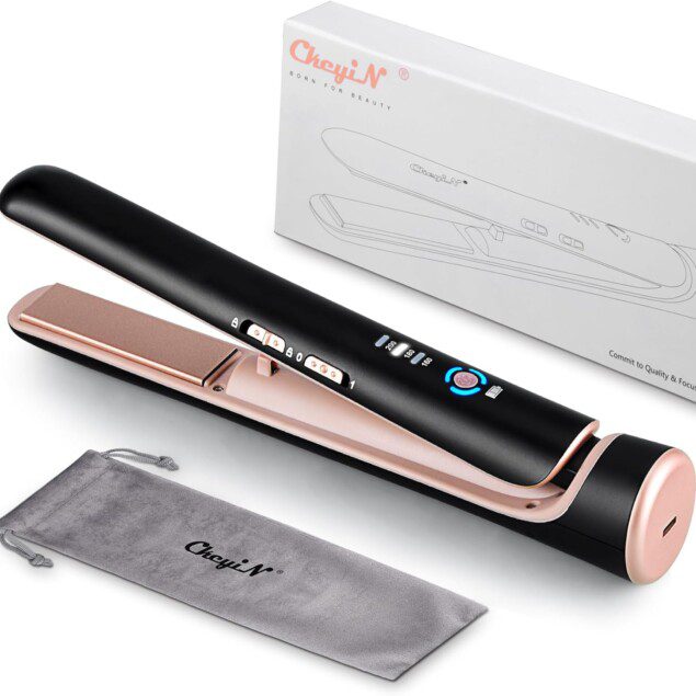 Lisseur CkeyiN Pro : le compagnon idéal pour les voyageurs à la recherche de cheveux lisses et bouclés