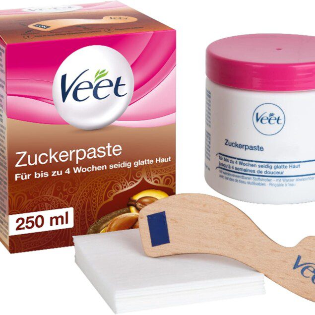 Pâte de sucre Veet Pure : épilation douce à la fleur de vanille pour un corps et un visage impeccables