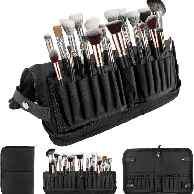 Trousse de pinceaux de maquillage pliable : l’accessoire indispensable pour les passionnées de beauté en voyage