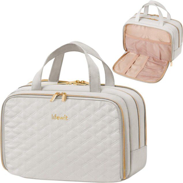 Trousse de toilette élégante pour les femmes : rangement pratique et esthétique lors de vos voyages