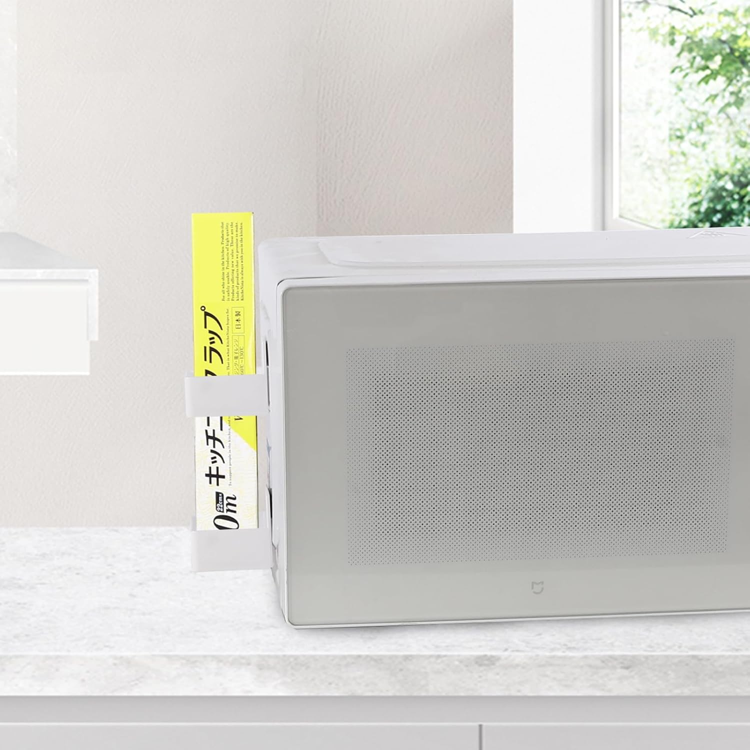 Organisateur de film alimentaire : support mural pratique pour cuisine et salle de bain Étagères adhésives sans perçage pour un rangement élégant et efficace – Image 9