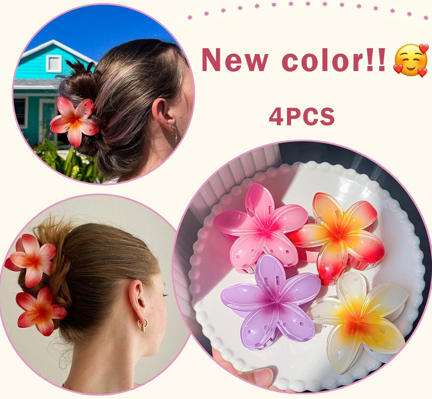 Pinces à Cheveux Fleurs: Adhérence et Style Assurés – Image 2
